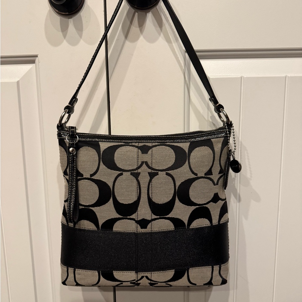 Coach Signature Stripe Tote